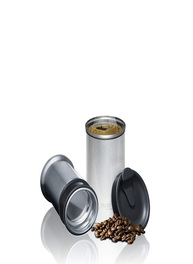 bobble PRESSE by Bobble French Coffee Press And Insulated Stainless Steel Travel Tumbler for On-The-Go Brewing - 13 oz (Black) - Image 2